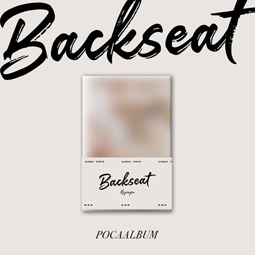 HYUNJUN 5TH SINGLE ALBUM - BACKSEAT (POCAALBUM)