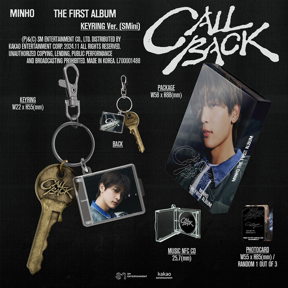 MINHO 1ST ALBUM - CALL BACK (KEYRING VER.)