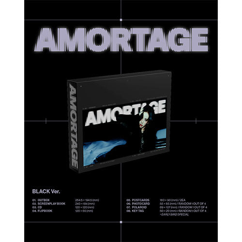 JISOO MINI ALBUM - AMORTAGE (EXCLUSIVE EDITION) + WITHMUU PHOTOCARD