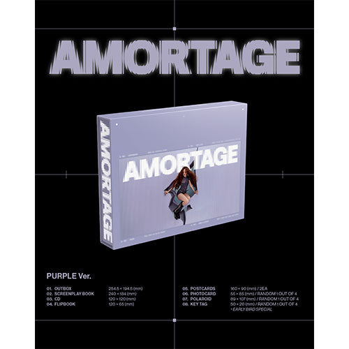 JISOO MINI ALBUM - AMORTAGE (EXCLUSIVE EDITION) + WITHMUU PHOTOCARD