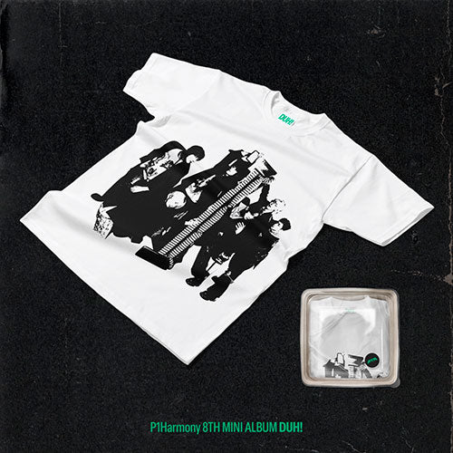 P1HARMONY 8TH MINI ALBUM - DUH! (MD / PLAIN WHITE T VER.) (PRE-ORDER)