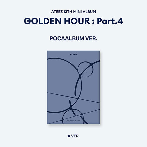ATEEZ 13TH MINI ALBUM - GOLDEN HOUR : PART.4 (KOREA VER.) (POCAALBUM VER.) + TOKTOQ PHOTOCARD (PRE-ORDER)
