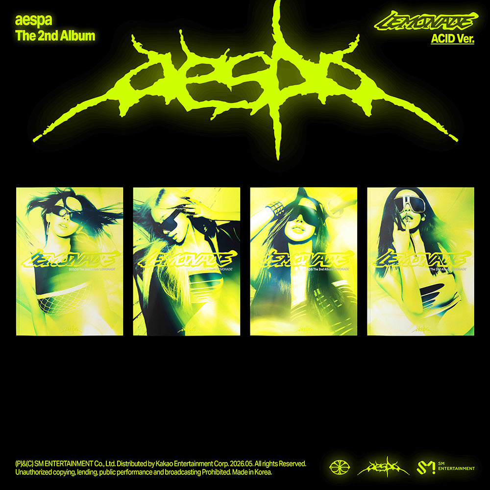 AESPA 2ND ALBUM - LEMONADE (ACID VER.) + APPLEMUSIC PHOTOCARD