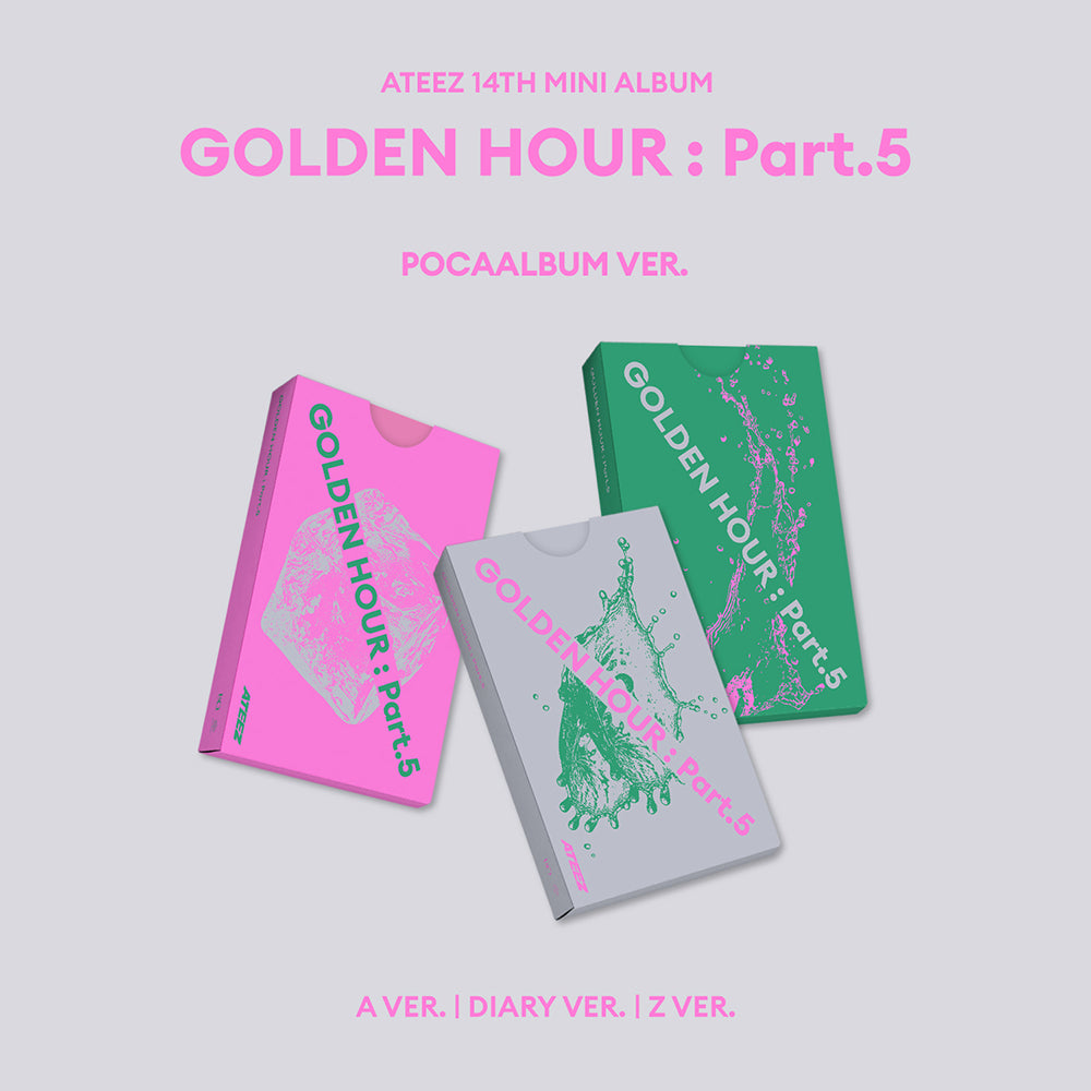 ATEEZ 13TH MINI ALBUM - GOLDEN HOUR : PART.5 (KOREA VER.) (POCAALBUM) (PRE-ORDER)