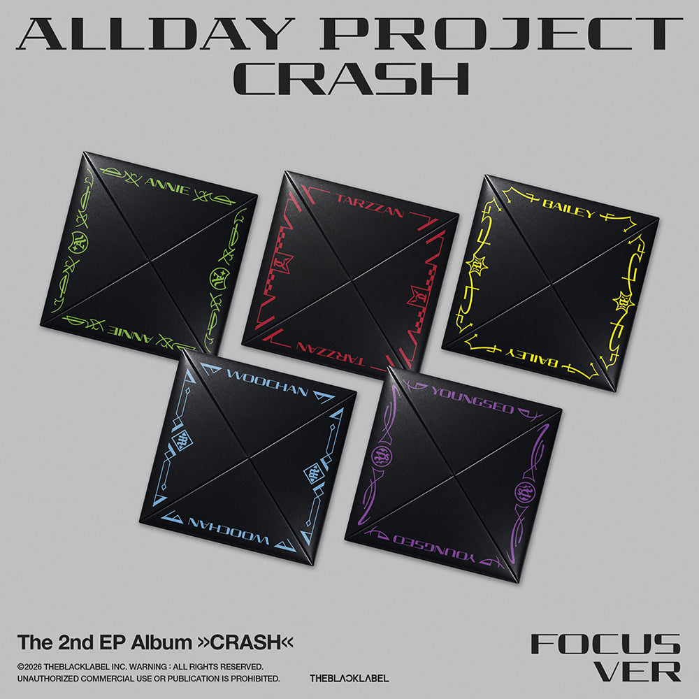 ALLDAY PROJECT 2ND EP ALBUM - CRASH (FOCUS VER.) + WITHMUU PHOTOCARD (PRE-ORDER)