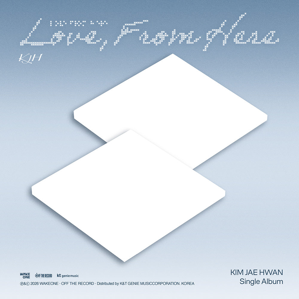 KIM JAE HWAN SINGLE ALBUM - LOVE, FROM HERE + APPLEMUSIC PHOTOCARD (PRE-ORDER)