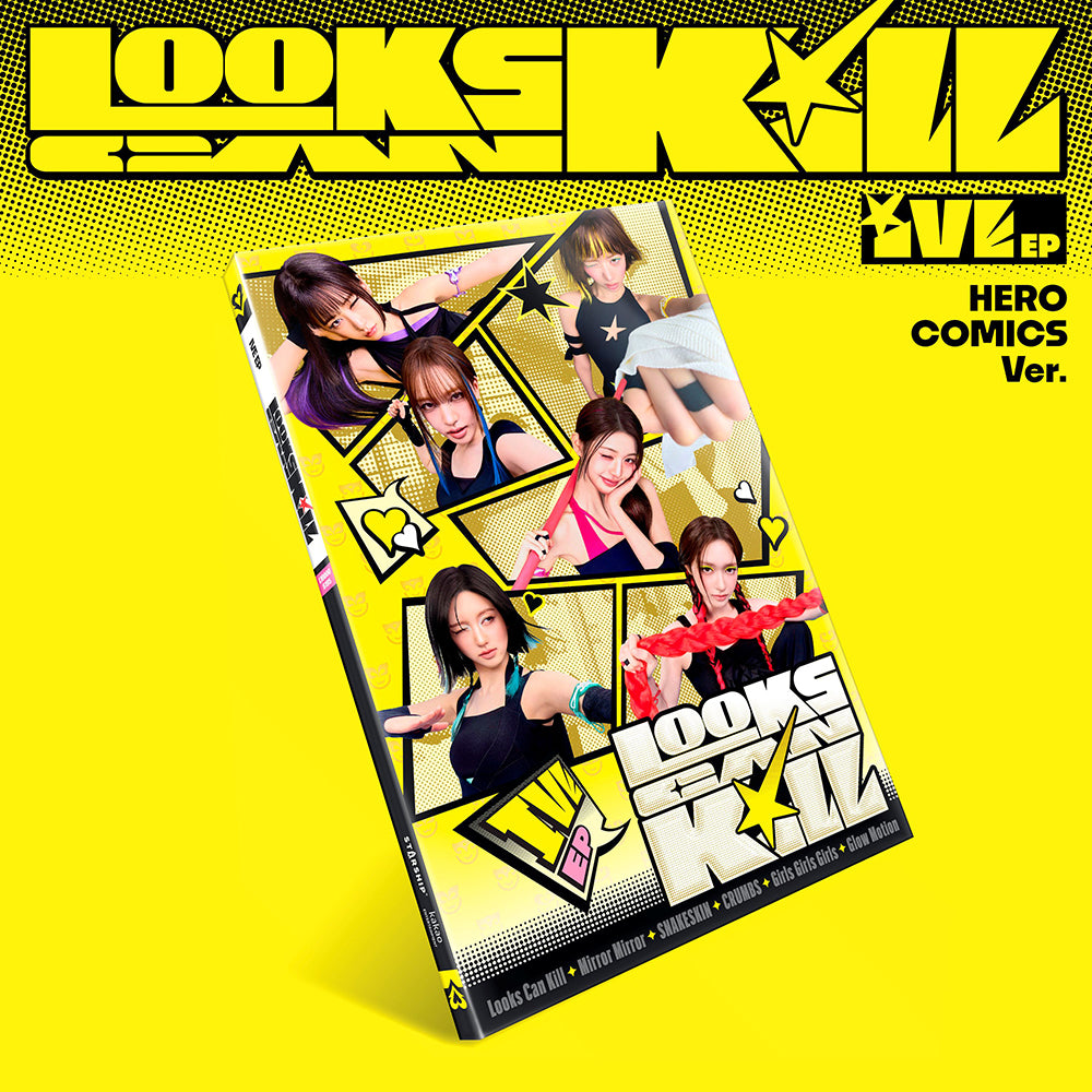 IVE 5TH EP ALBUM - LOOKS CAN KILL (HERO COMICS VER.) + APPLEMUSIC PHOTOCARD (PRE-ORDER)