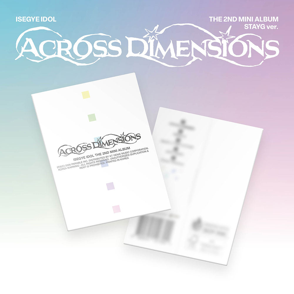 ISEGYE IDOL 2ND MINI ALBUM - ACROSS DIMENSIONS (STAYG VER.) + WITHMUU PHOTOCARD (PRE-ORDER)