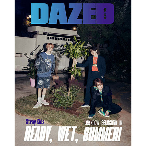 DAZED KOREA 2023.07 - STRAY KIDS LEE KNOW, SEUNGMIN, I.N COVER