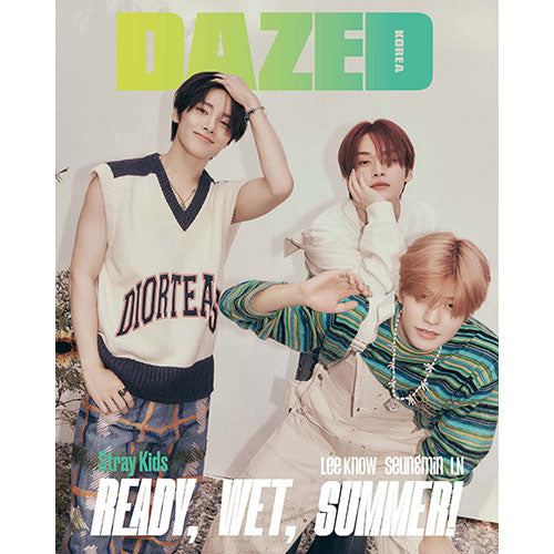 DAZED KOREA 2023.07 - STRAY KIDS LEE KNOW, SEUNGMIN, I.N COVER