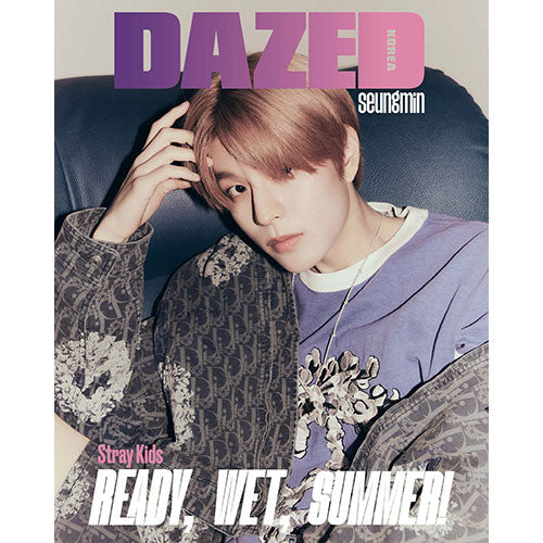 DAZED KOREA 2023.07 - STRAY KIDS LEE KNOW, SEUNGMIN, I.N COVER