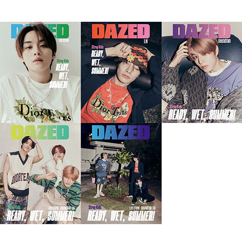 DAZED KOREA 2023.07 - STRAY KIDS LEE KNOW, SEUNGMIN, I.N COVER