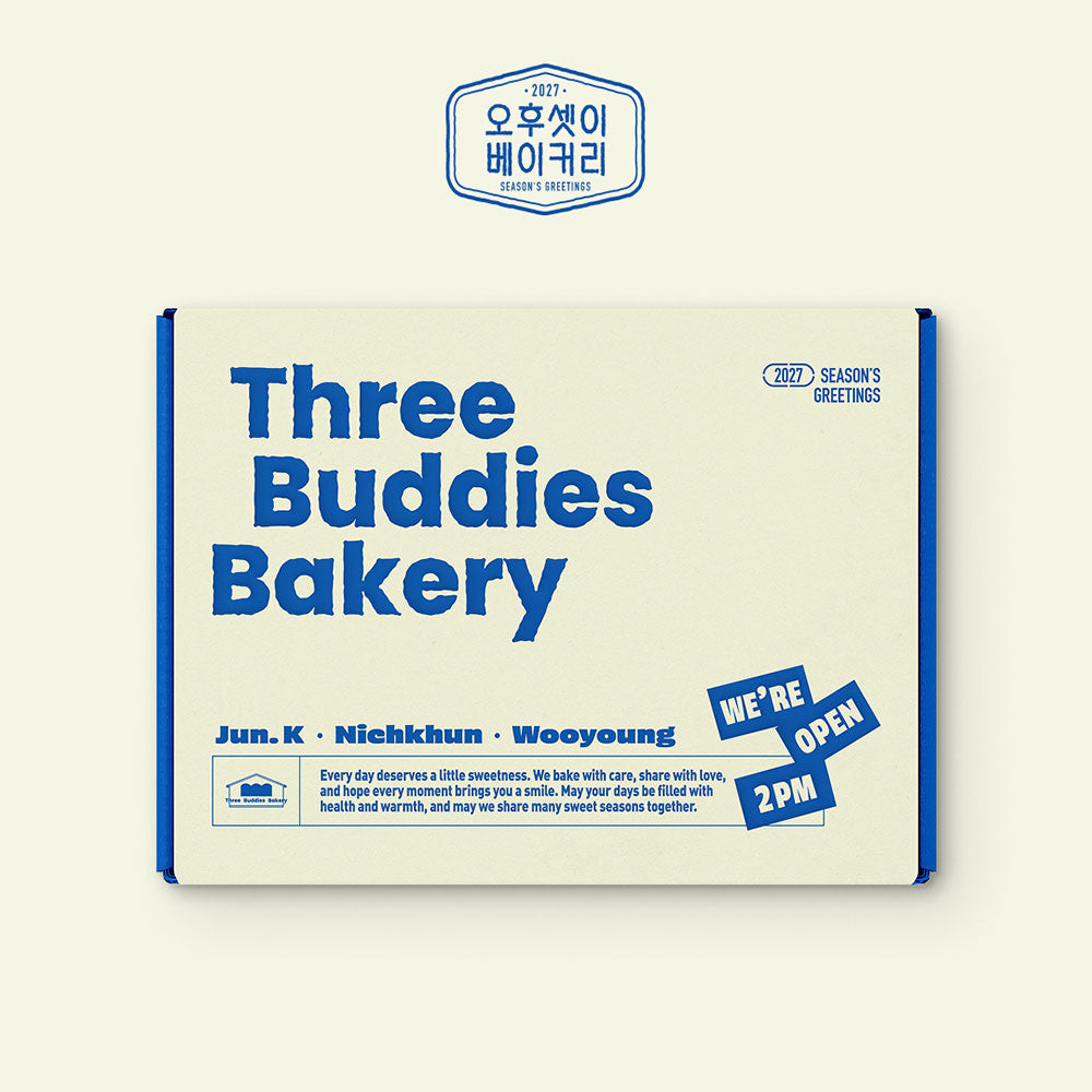 2PM 2027 SEASON'S GREETINGS - THREE BUDDIES BAKERY + APPLEMUSIC PHOTOCARD (PRE-ORDER)