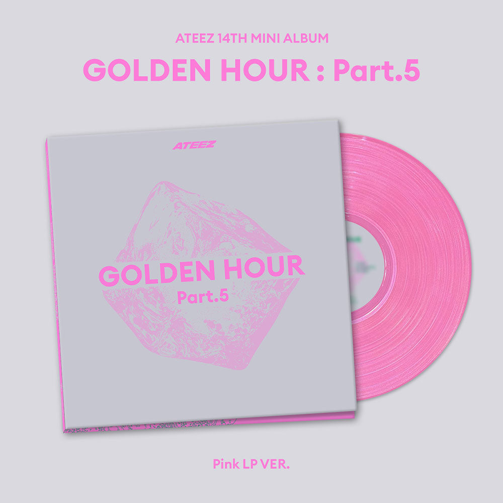 ATEEZ 13TH MINI ALBUM - GOLDEN HOUR : PART.5 (PINK LP VER.) (PRE-ORDER)