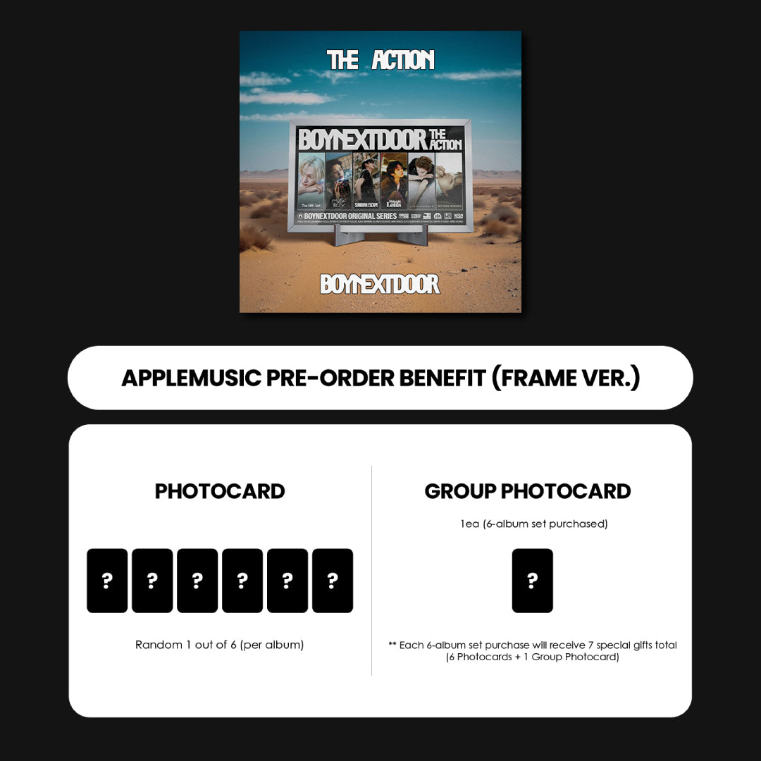 boynextdoor TheAction frame 本体 60枚 未開封 BOYNEXTDOOR - THE