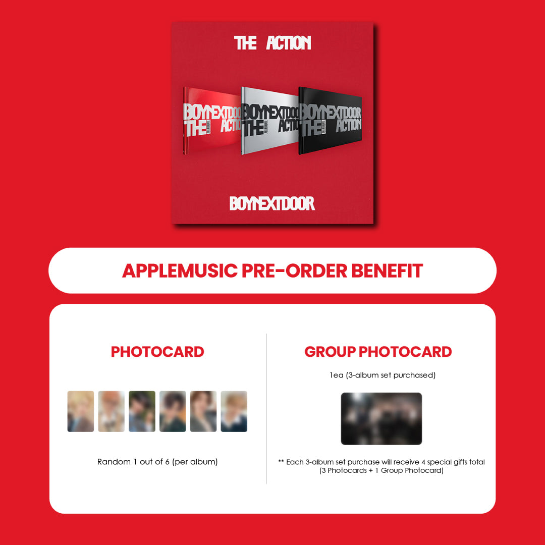 BOYNEXTDOOR 5TH EP ALBUM - THE ACTION + APPLEMUSIC PHOTOCARD (PRE-ORDER)