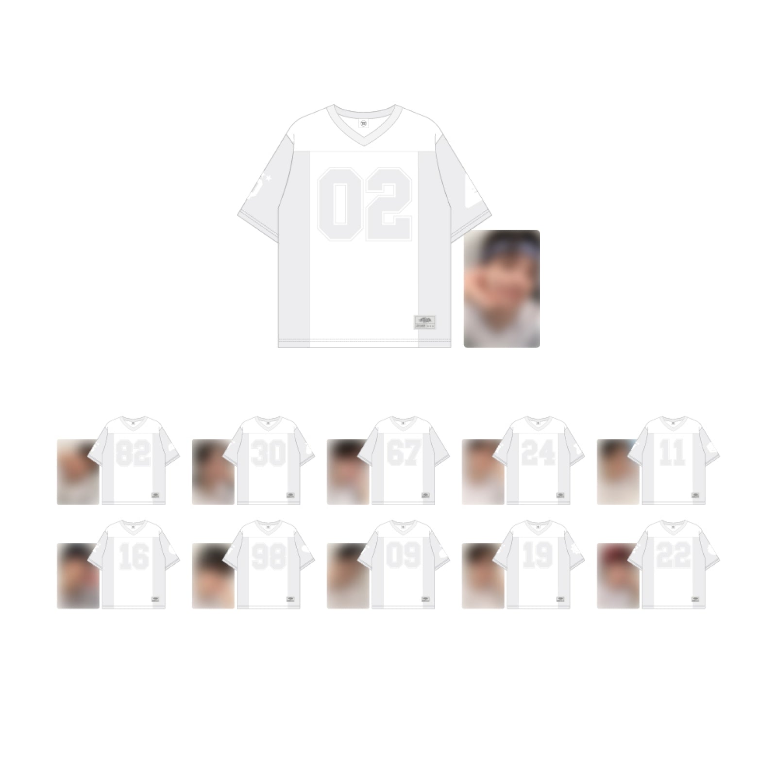 THE BOYZ WORLD TOUR : ZENERATION2 OFFICIAL MD - 15. RUGBY T- SHIRT