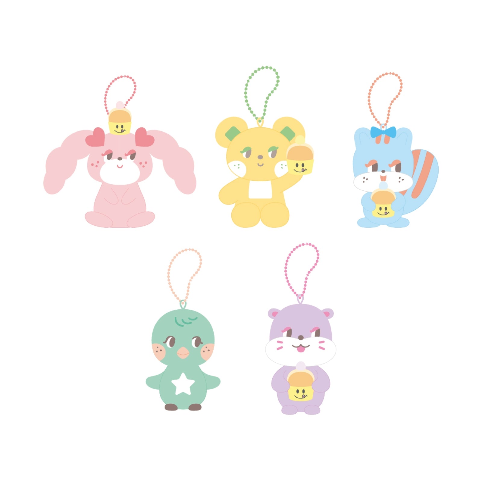 RED VELVET X KNOTTED [SWEET DREAMS] POP-UP STORE OFFICIAL MD - 01. MINI  PLUSH KEYRING - IRENE