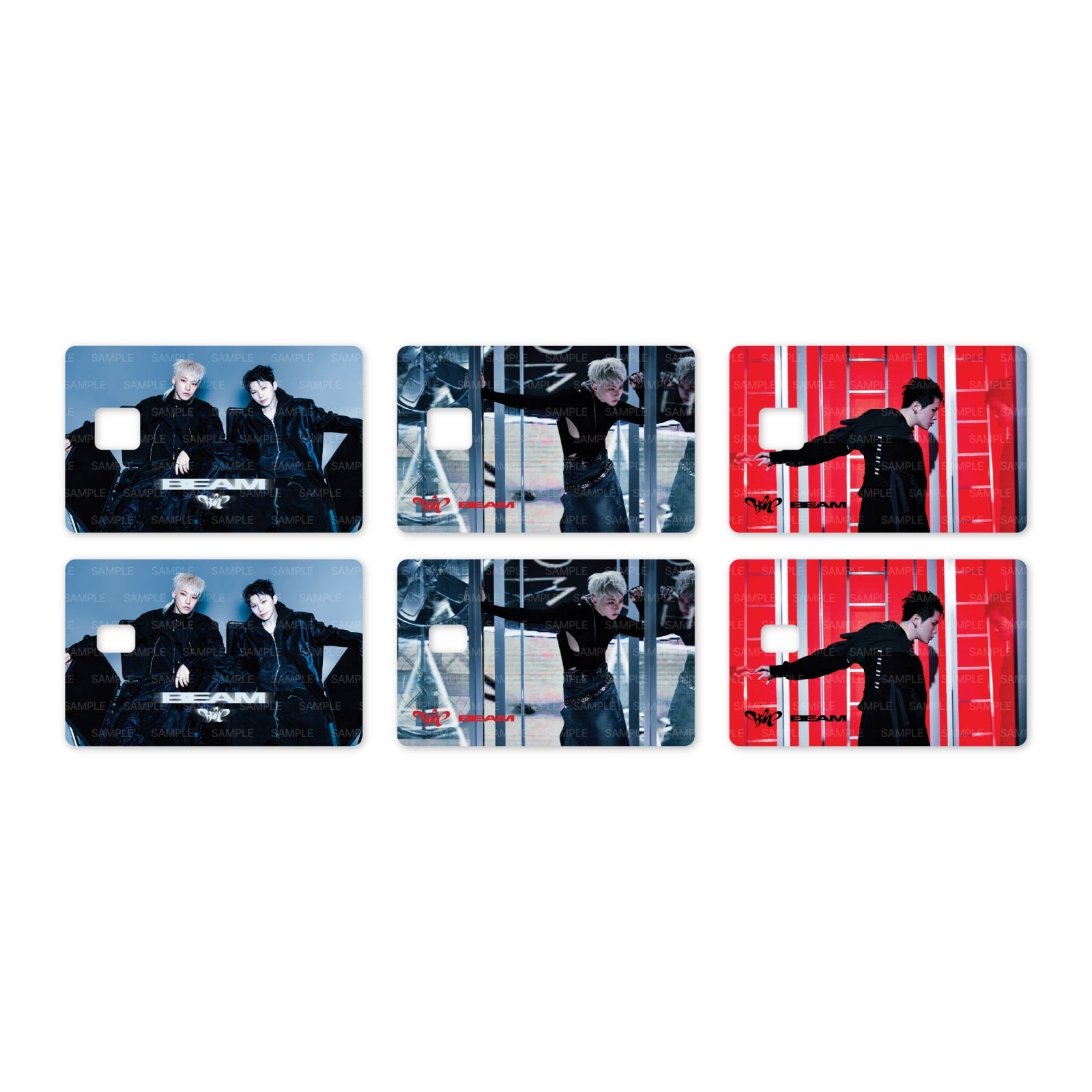 HOSHI X WOOZI 1ST SINGLE ALBUM 'BEAM' POP-UP STORE OFFICIAL MD - 11. CARD COVER STICKER