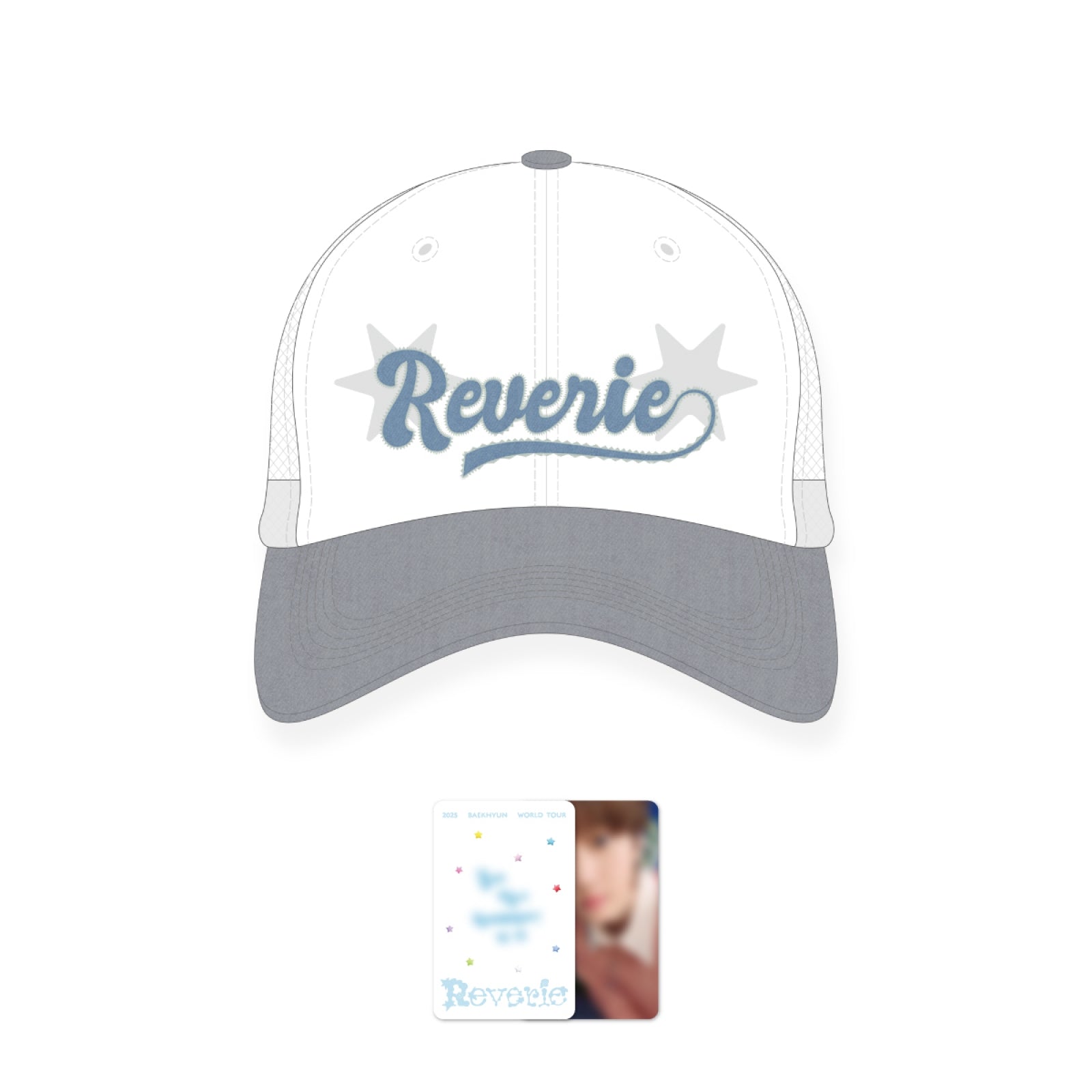 EXO ベッキョン　TRUCKER CAP セット BAEKHYUN 2025 WORLD TOUR [REVERIE] OFFICIAL MD - 04. TRUCKER