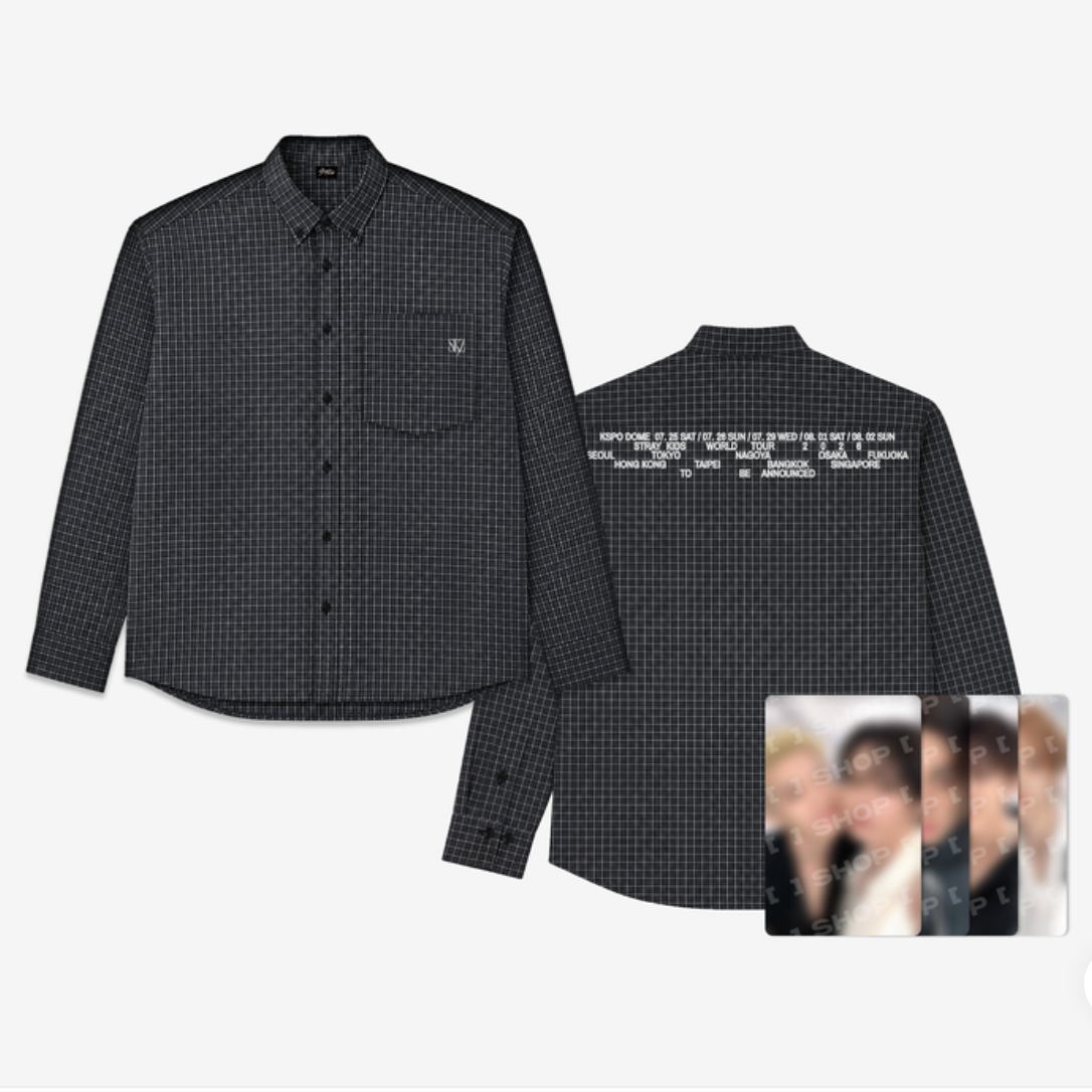 Straykids スキズ RUN IT ソウルコン　チェックシャツ STRAY KIDS WORLD TOUR [RUN IT SEOUL] OFFICIAL MD - 16. CHECK SHIRT