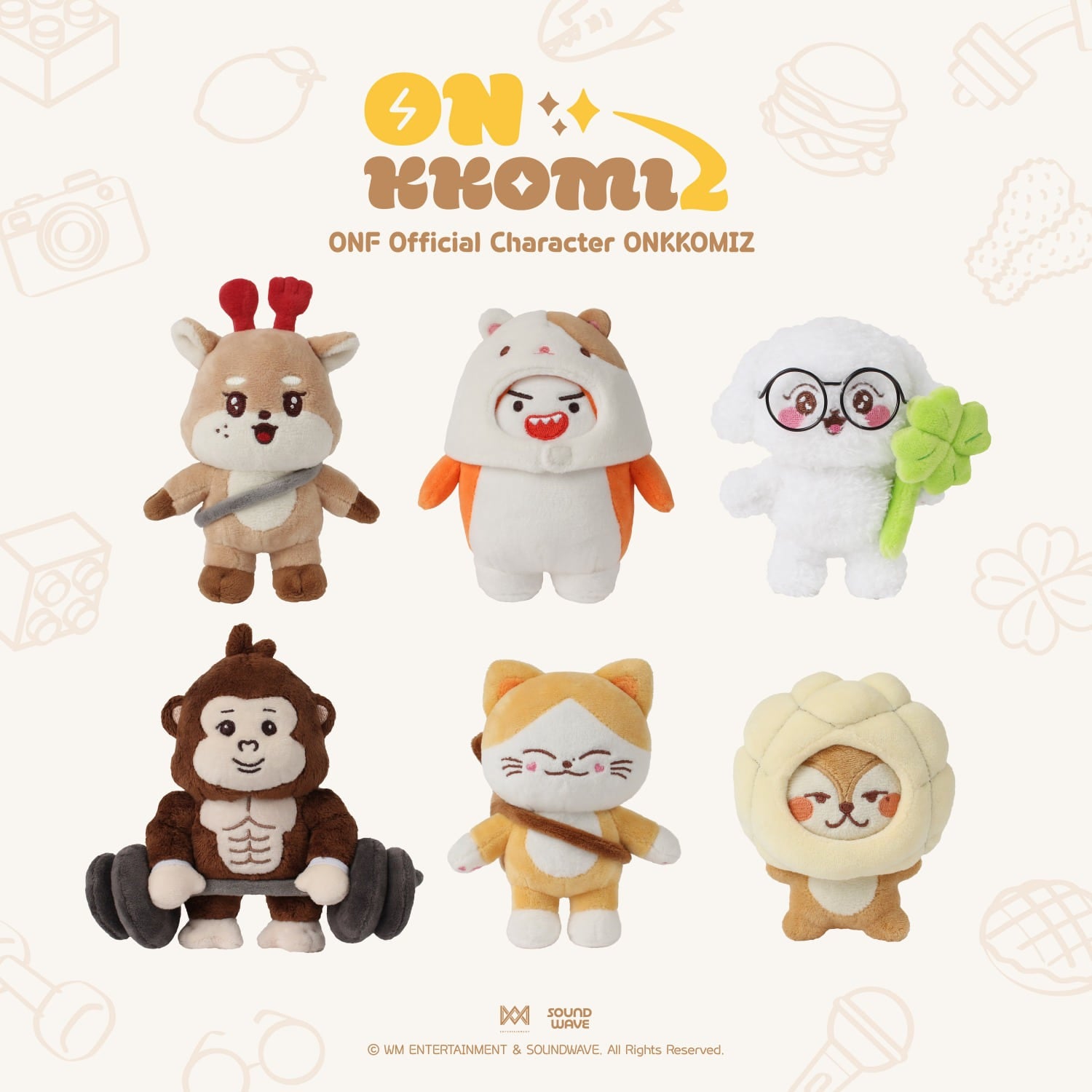 ONF ONKKOMIZ JJUNBOKI ぬいぐるみセット
