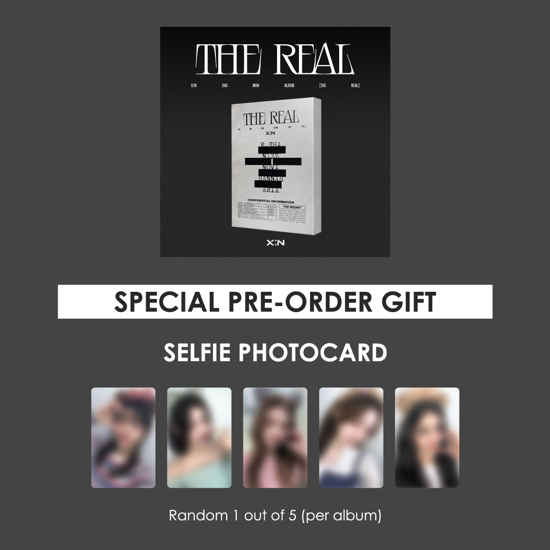 X:IN 2ND MINI ALBUM - THE REAL + APPLEMUSIC PHOTOCARD