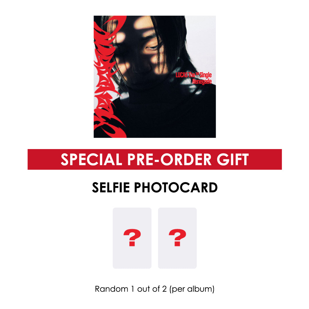 LUCAS 1ST SINGLE ALBUM - RENEGADE (PHOTOBOOK VER.) + WITHMUU PHOTOCARD