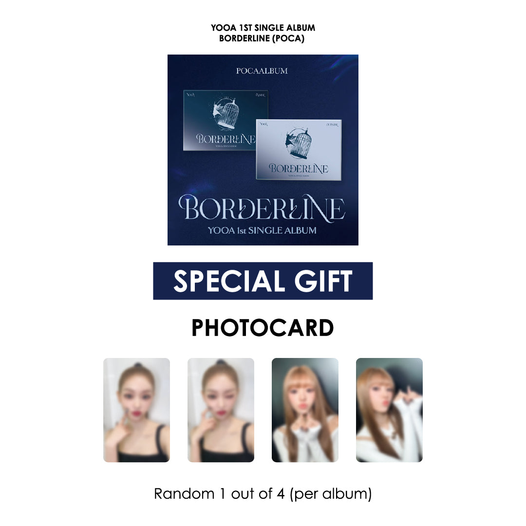 YOOA 1ST SINGLE ALBUM - BORDERLINE (POCA) + WITHMUU PHOTOCARD