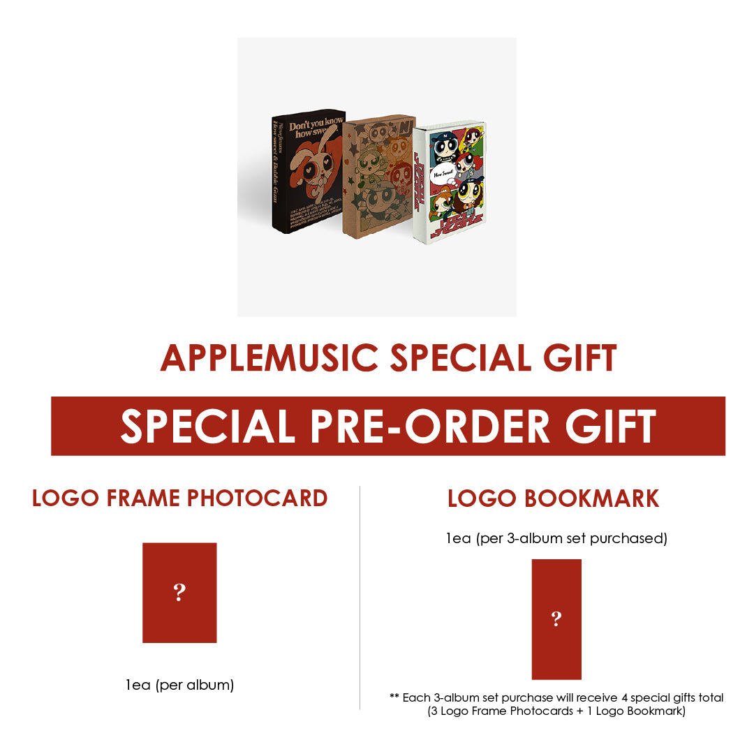 NEWJEANS DOUBLE SINGLE ALBUM - HOW SWEET (WEVERSE ALBUMS VER.) + APPLEMUSIC SPECIAL GIFT
