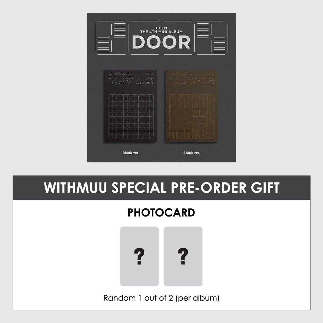 CHEN 4TH MINI ALBUM - DOOR + WITHMUU PHOTOCARD
