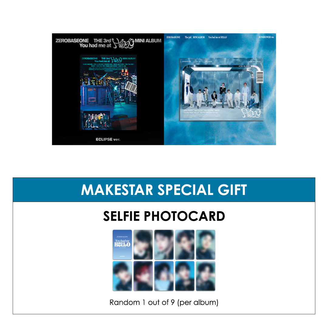 ZEROBASEONE 3RD MINI ALBUM - YOU HAD ME AT HELLO + MAKESTAR PHOTOCARD (LD VER.2)