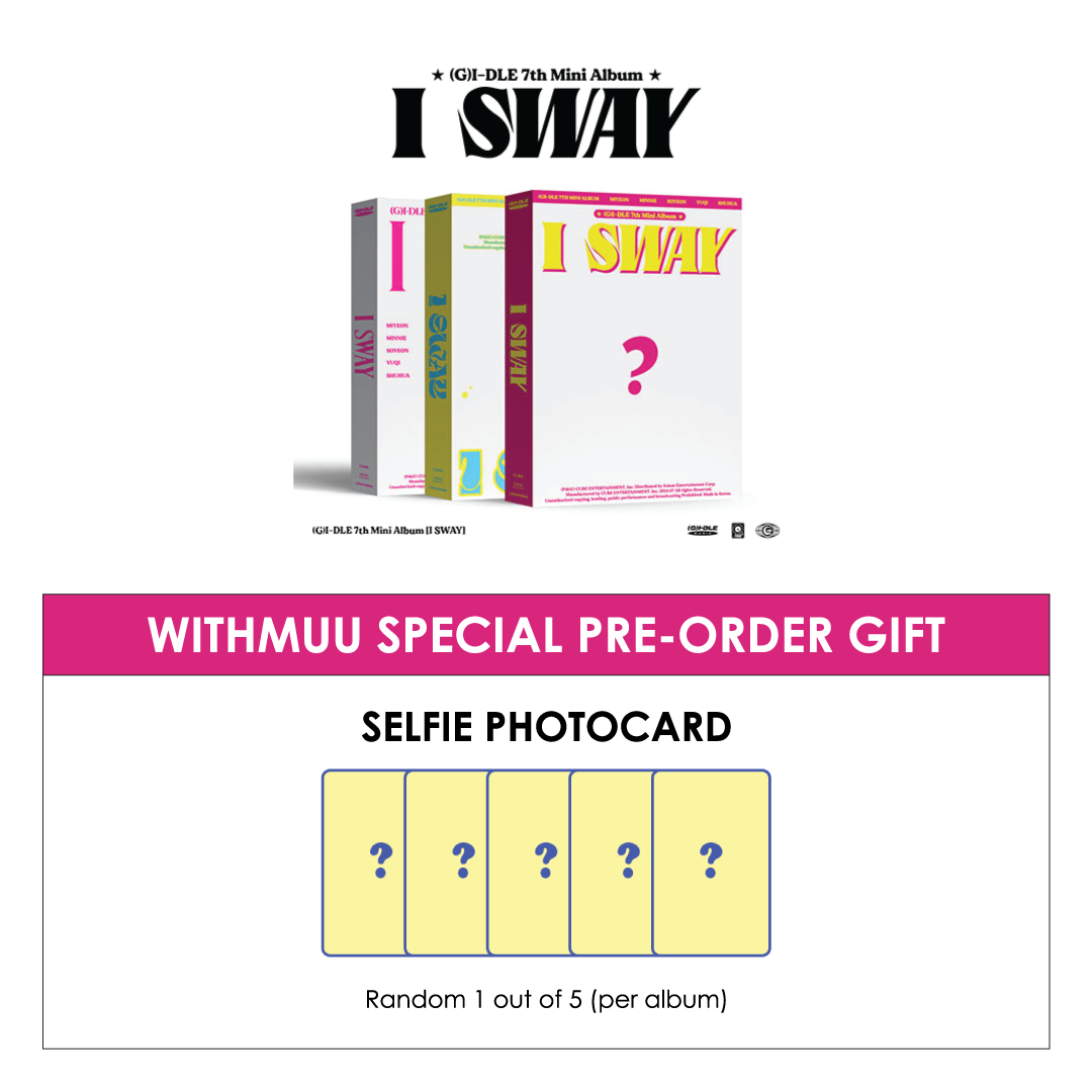 (G)I-DLE 7TH MINI ALBUM - I SWAY + WITHMUU PHOTOCARD