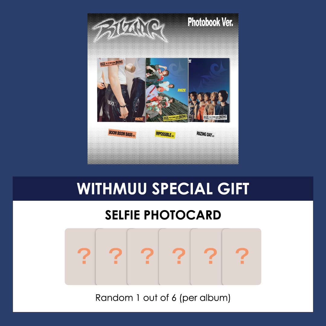 RIIZE 1ST MINI ALBUM - RIIZING (PHOTO BOOK VER.) + WITHMUU PHOTOCARD (VC VER.)