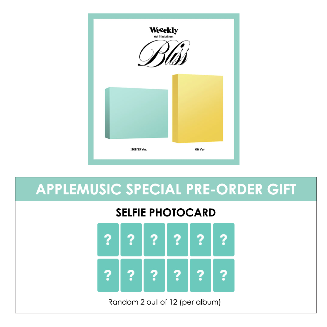 WEEEKLY 6TH MINI ALBUM - BLISS + APPLEMUSIC PHOTOCARD (LD VER.)