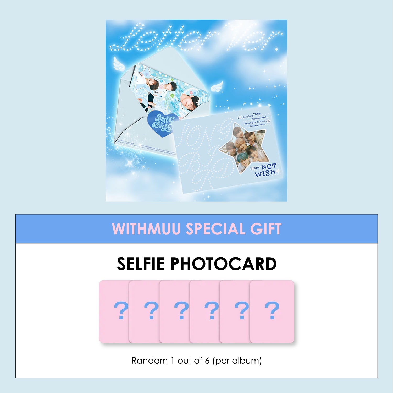 NCT WISH 2ND SINGLE ALBUM - SONGBIRD (LETTER VER.) + WITHMUU PHOTOCARD (VC VER.)