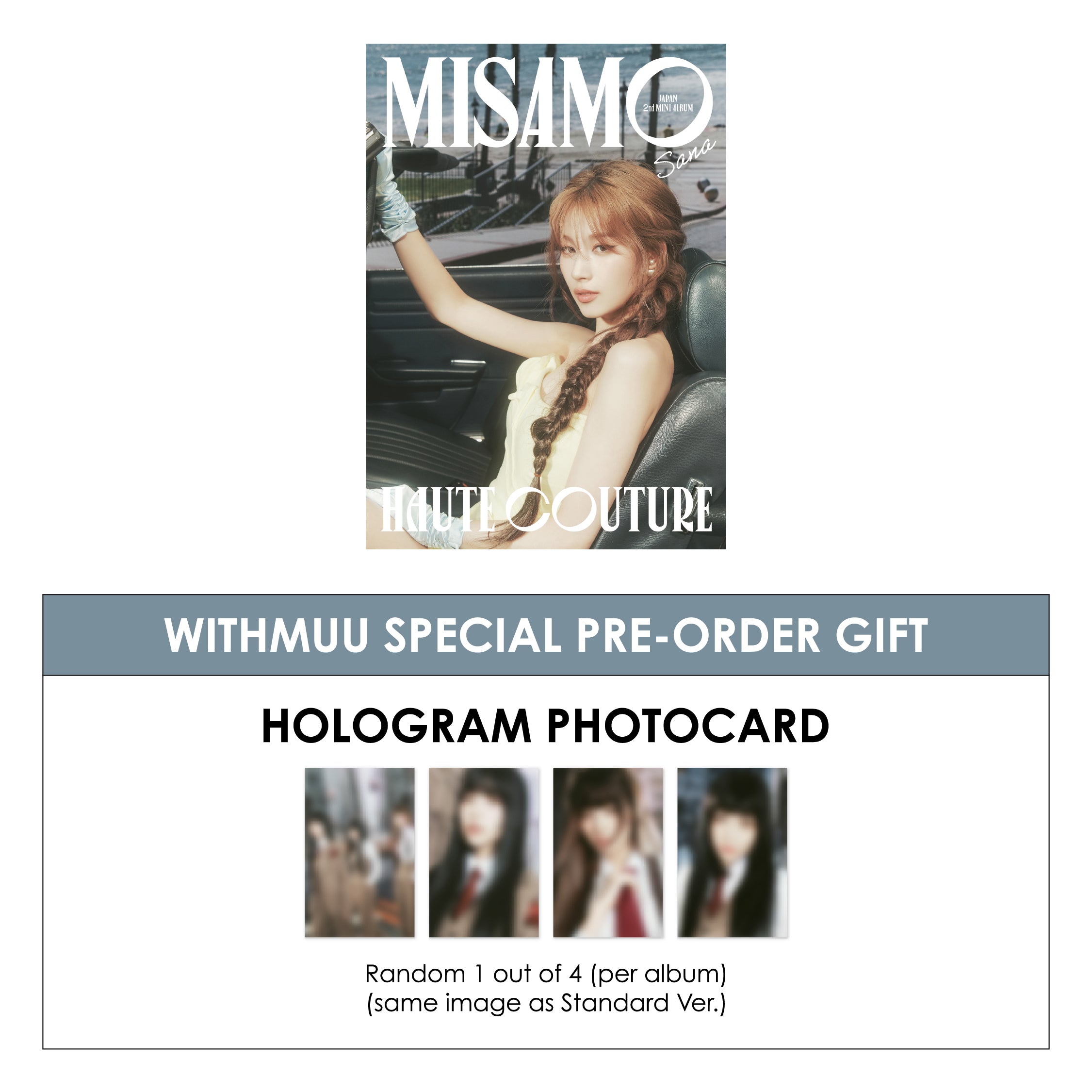 MISAMO JAPAN 2ND MINI ALBUM - HAUTE COUTURE (SANA VER.) +