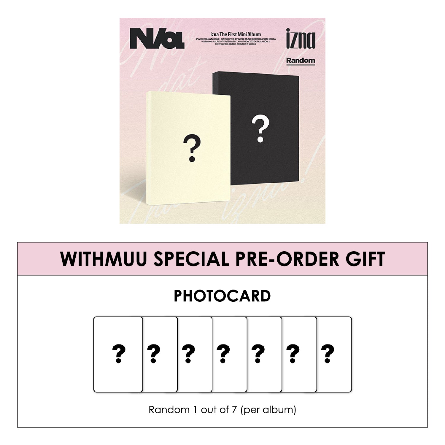 IZNA 1ST MINI ALBUM - N/A + WITHMUU PHOTOCARD