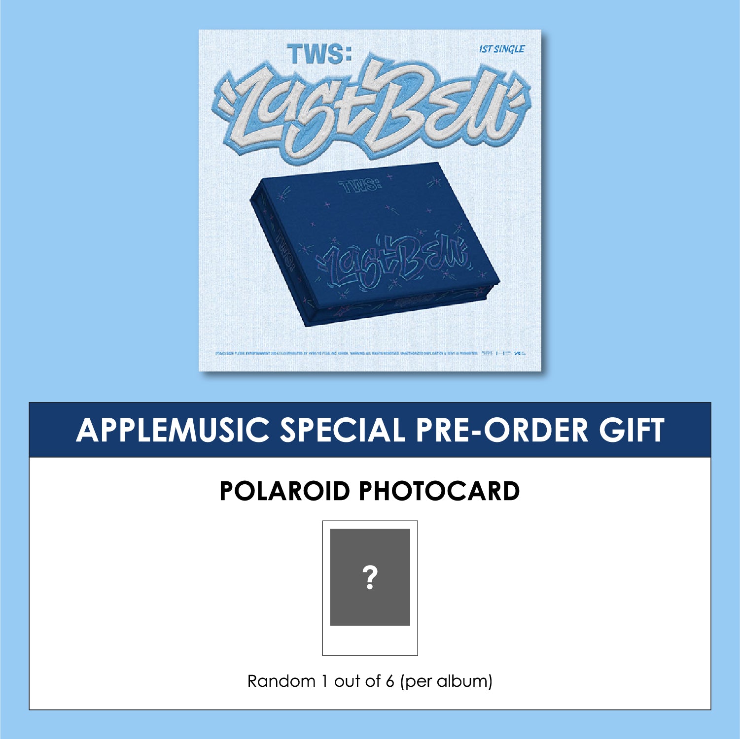 TWS 1ST SINGLE ALBUM - LAST BELL + APPLEMUSIC PHOTOCARD
