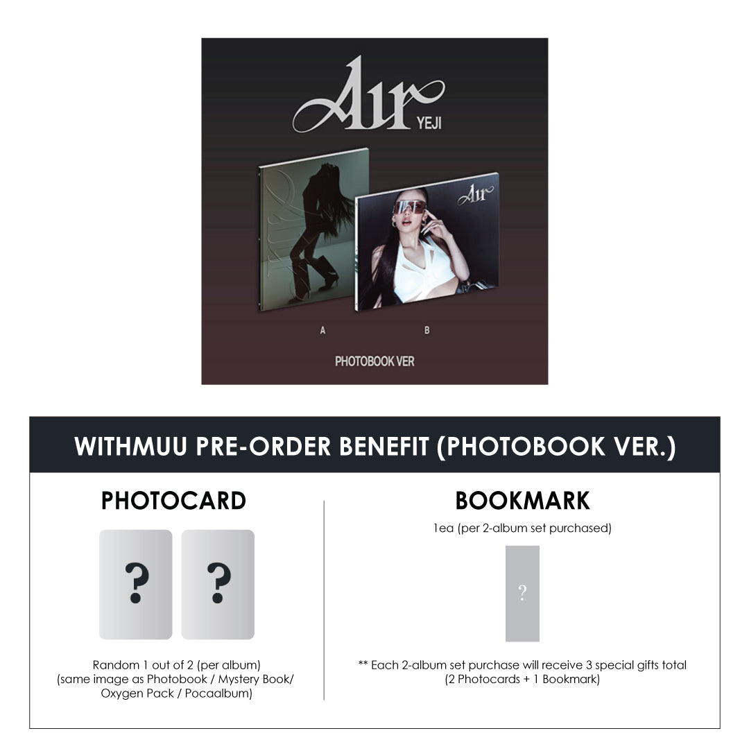 YEJI 1ST MINI ALBUM - AIR (PHOTOBOOK VER.) + WITHMUU SPECIAL GIFT
