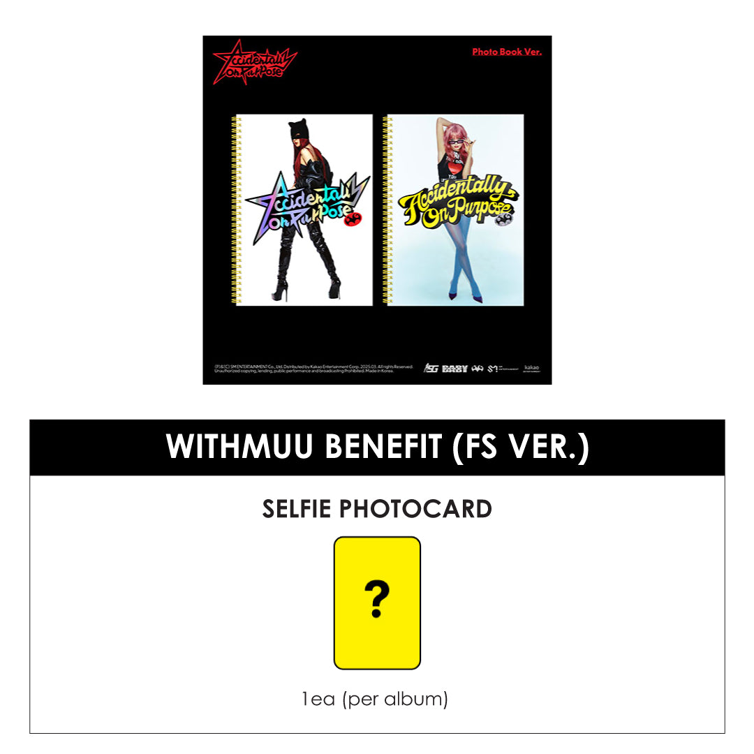 SEULGI (RED VELVET) 2ND MINI ALBUM - ACCIDENTALLY ON PURPOSE (PHOTO BOOK VER.) + WITHMUU PHOTOCARD (FS VER.)
