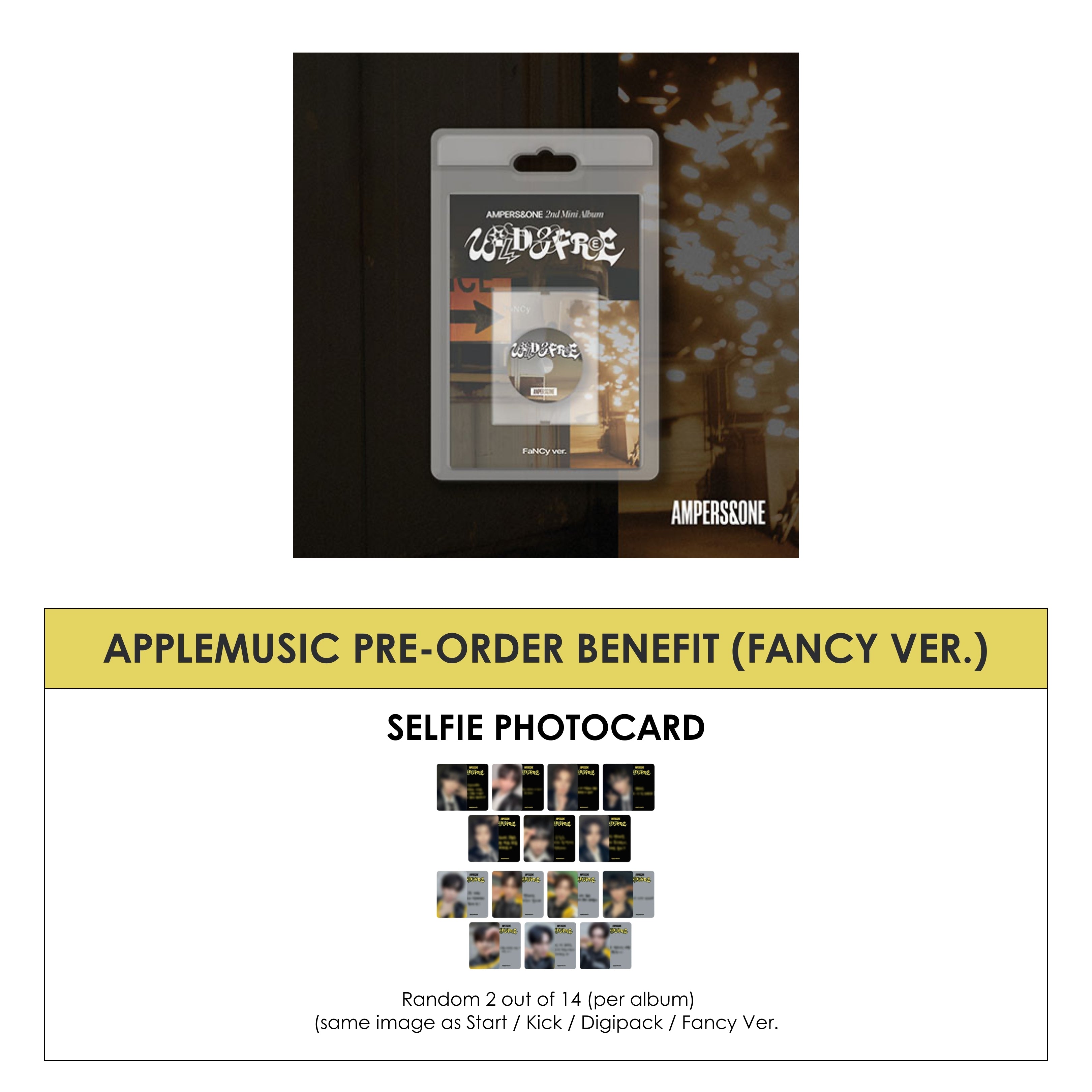 AMPERS&ONE 2ND MINI ALBUM - WILD&FREE (FANCY VER.) + APPLEMUSIC PHOTOCARD