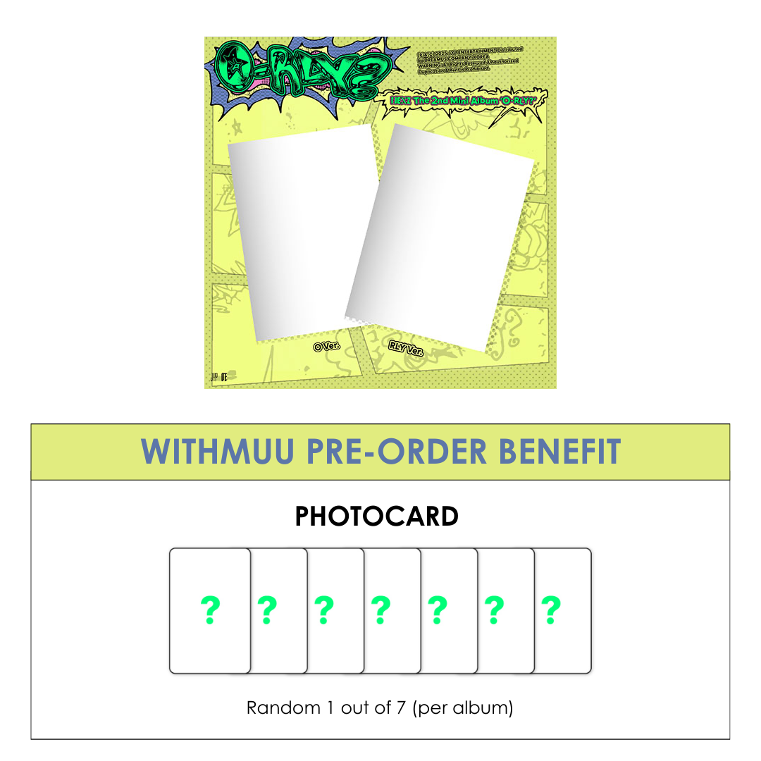 NEXZ 2ND MINI ALBUM - O-RLY? + WITHMUU PHOTOCARD