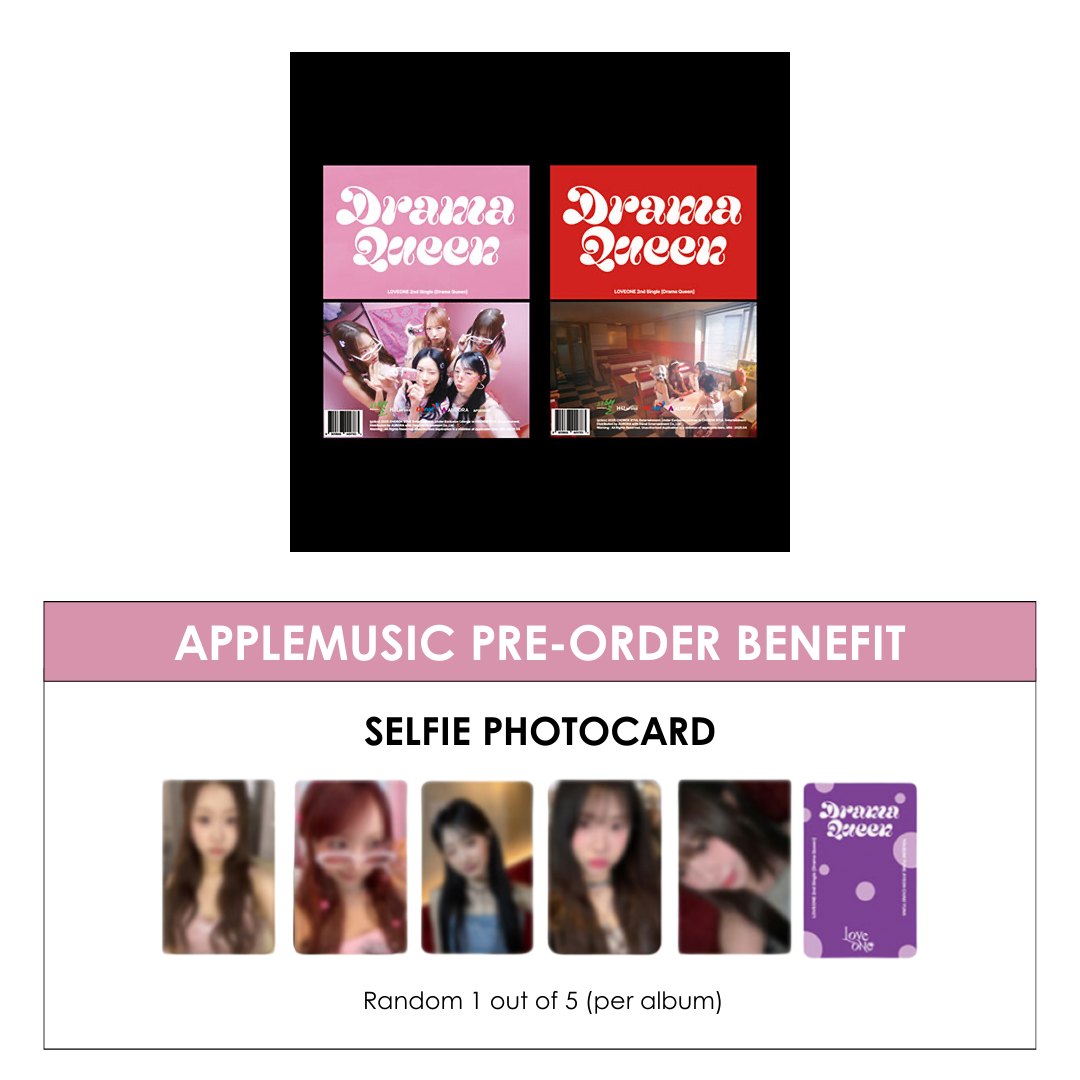 LOVEONE 2ND SINGLE ALBUM - DRAMA QUEEN + APPLEMUSIC PHOTOCARD (PRE-ORDER)