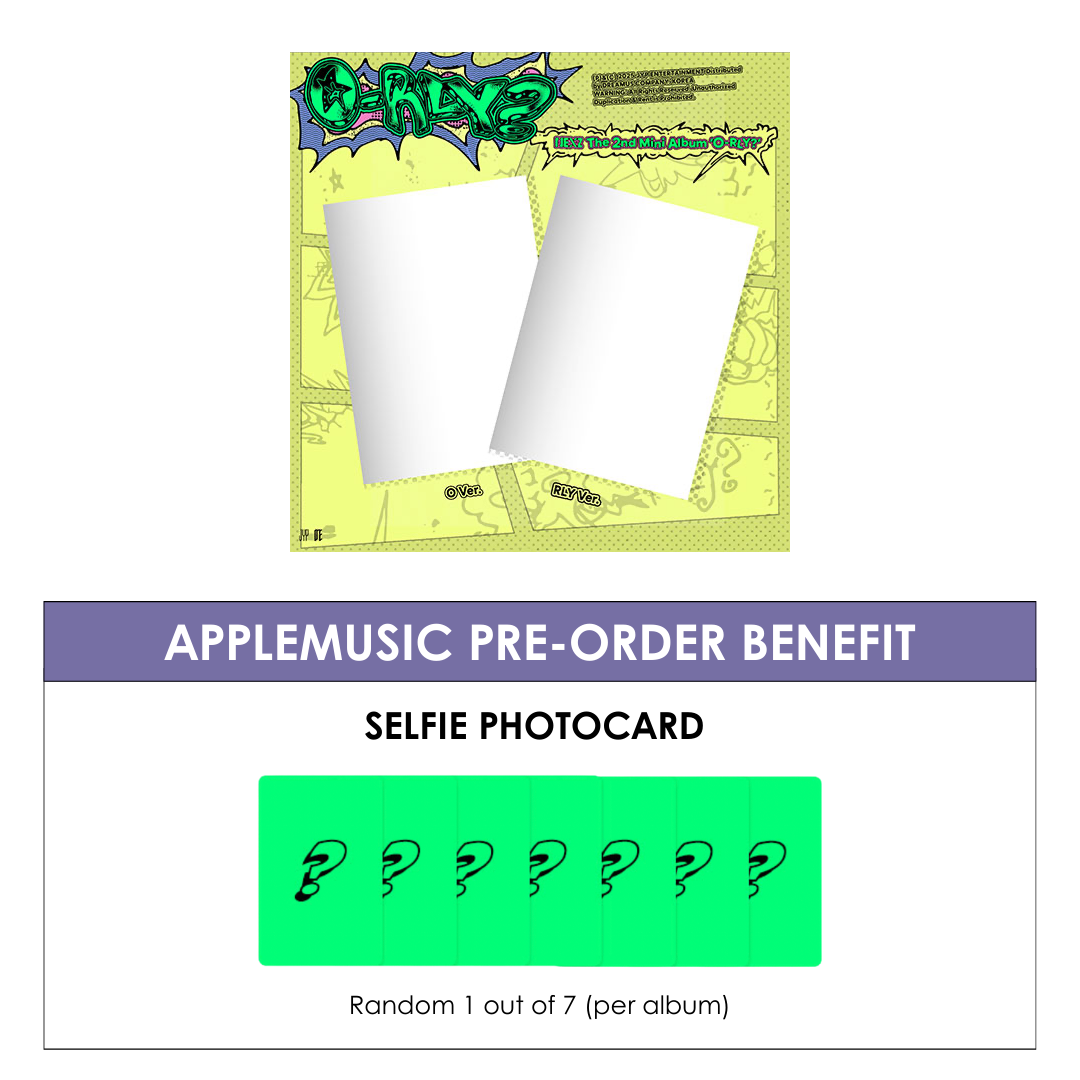 NEXZ 2ND MINI ALBUM - O-RLY? + APPLEMUSIC PHOTOCARD (PRE-ORDER)