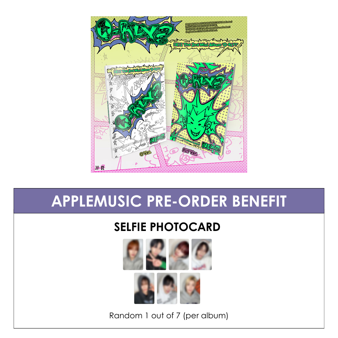 NEXZ 2ND MINI ALBUM - O-RLY? + APPLEMUSIC PHOTOCARD