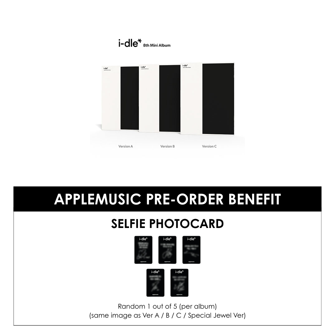 I-DLE 8TH MINI ALBUM - WE ARE + APPLEMUSIC PHOTOCARD