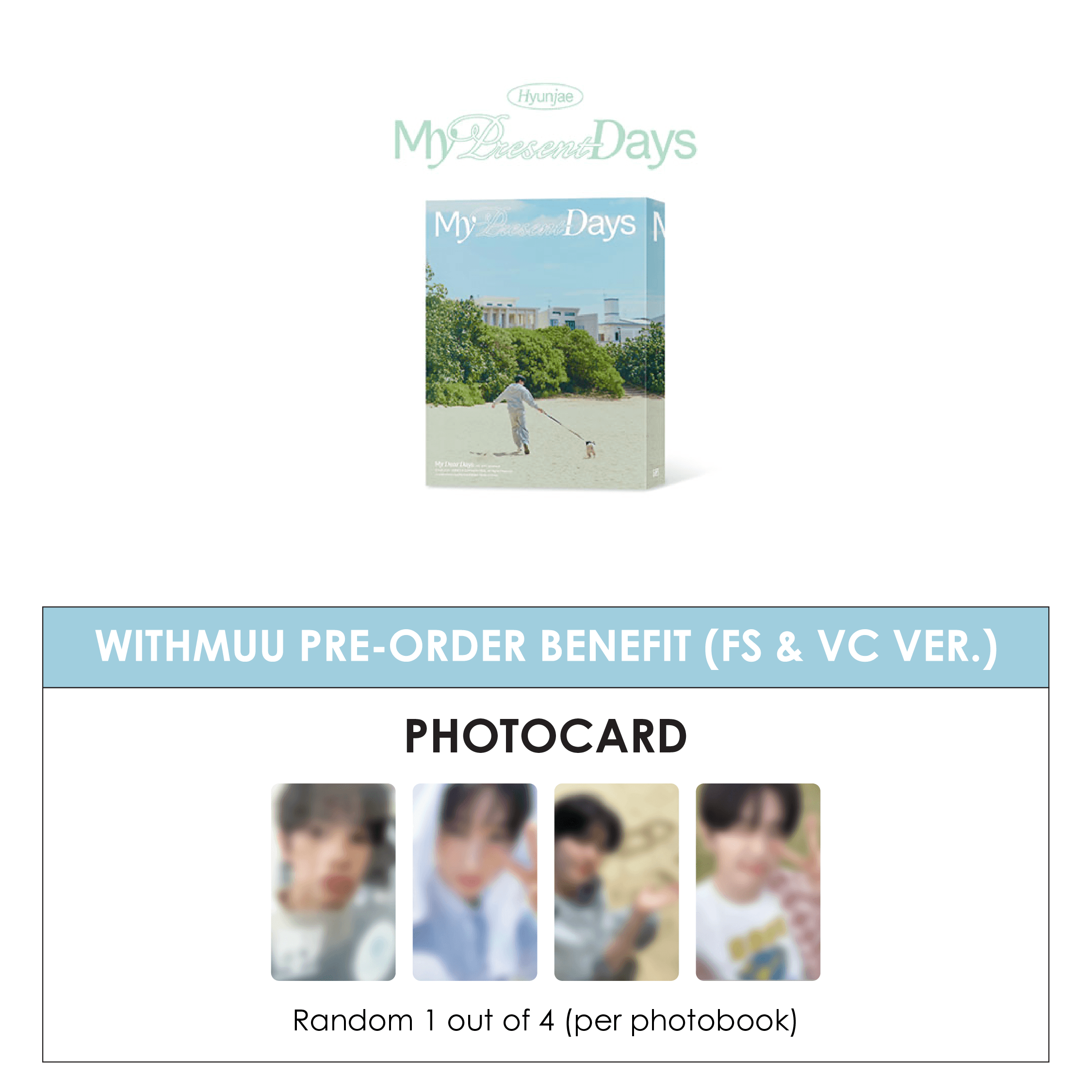 THE BOYZ MY DEAR DAYS THE BOYZ PHOTOBOOK - HYUNJAE - MY PRESENT DAYS (FS & VC VER.)