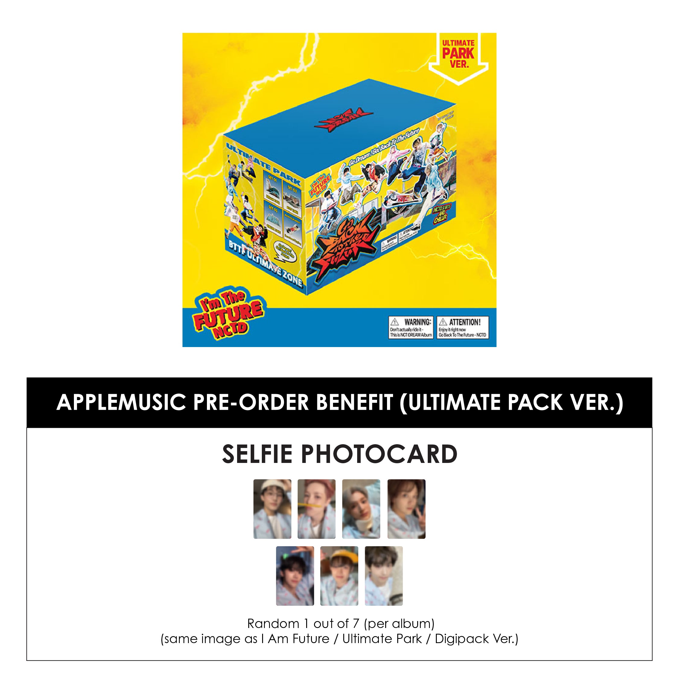 NCT DREAM 5TH ALBUM - GO BACK TO THE FUTURE (ULTIMATE PACK VER.) + APPLEMUSIC PHOTOCARD (PRE-ORDER)