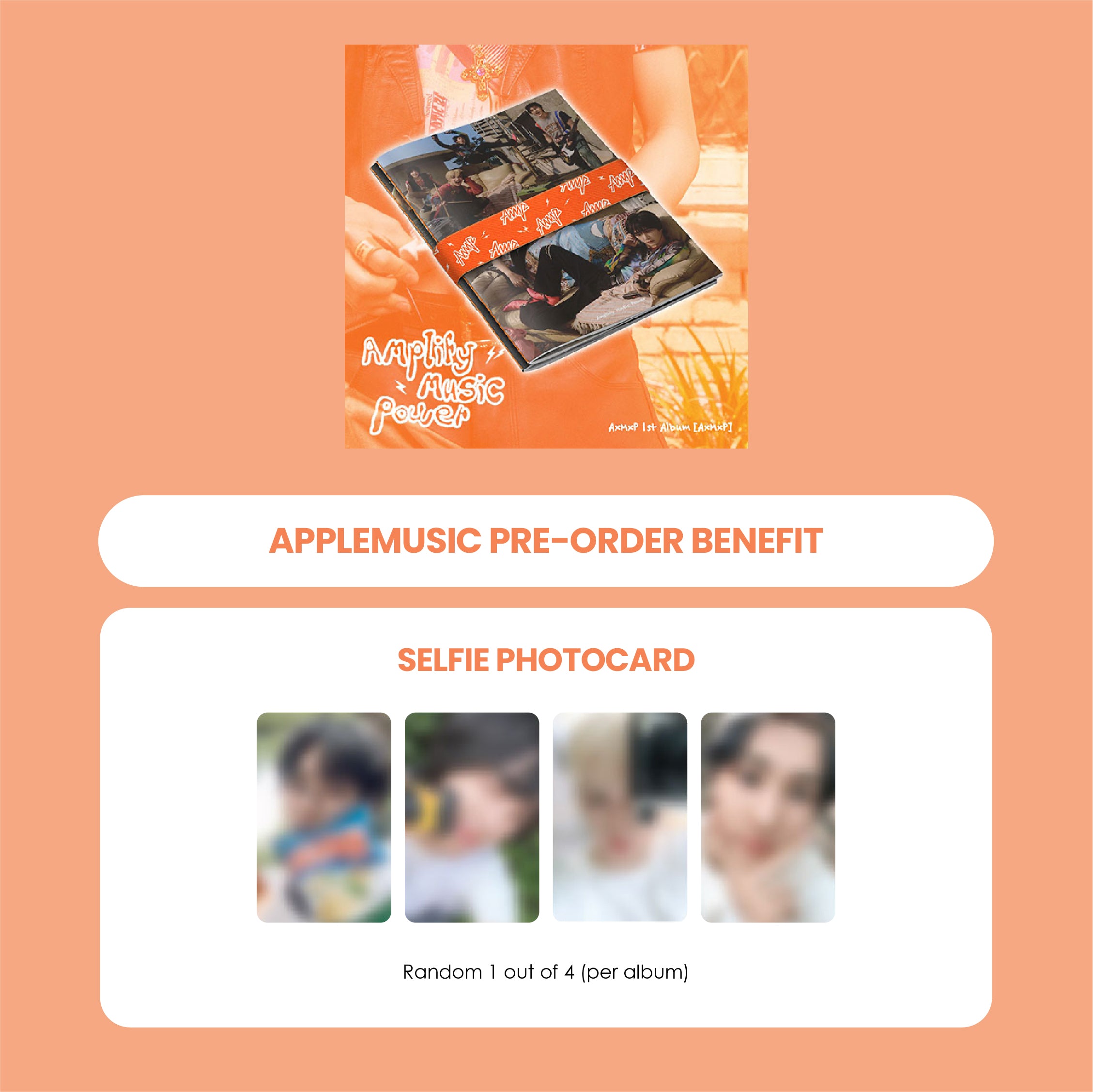 AXMXP 1ST ALBUM - AXMXP (A VER.) + APPLEMUSIC PHOTOCARD (PRE-ORDER)